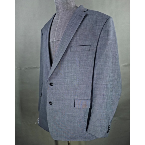 Michael Kors 2 Piece Suit Men 50L Gray Pants 44x32 Wool Blend Quiet Luxury *FLAW - Picture 5 of 16